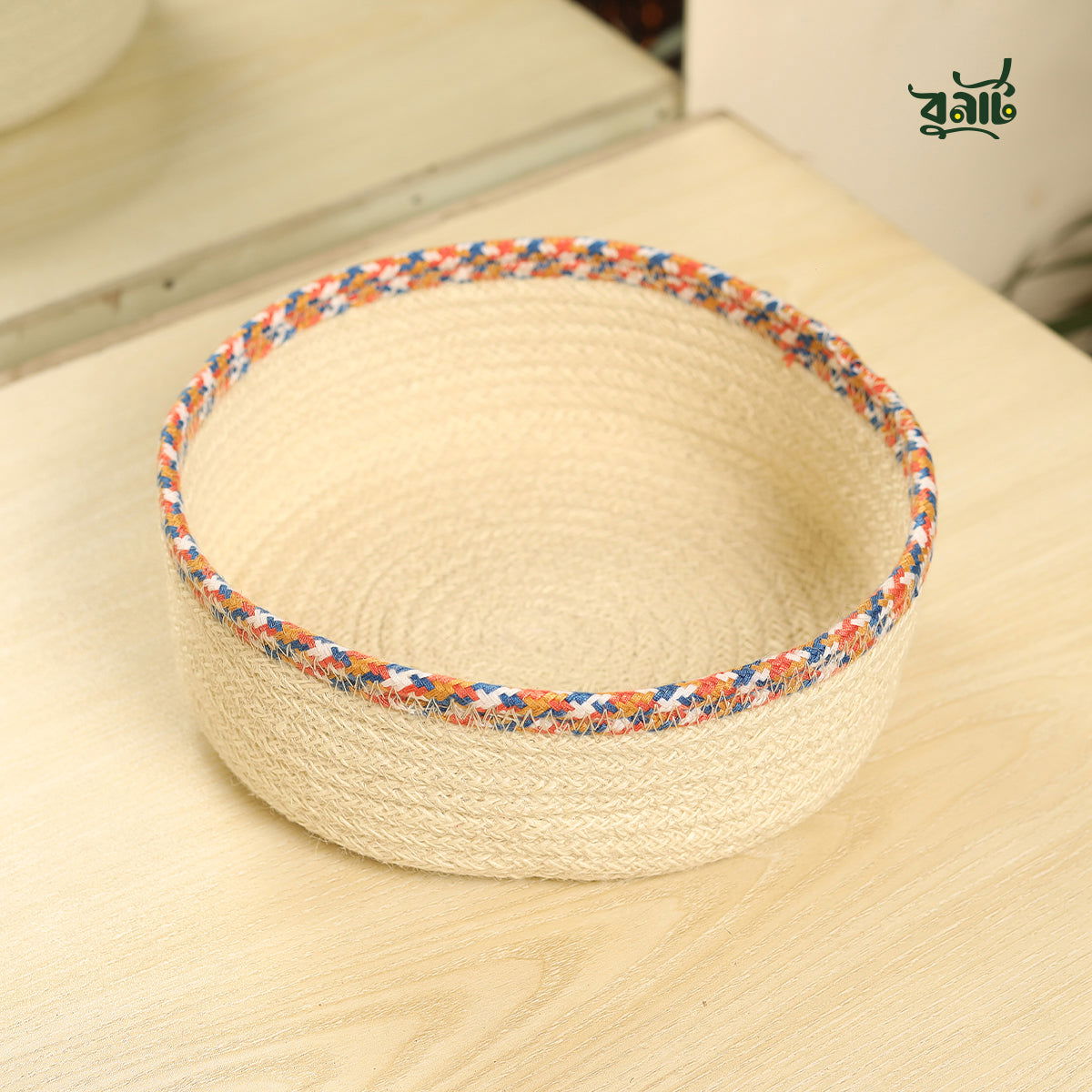 Jute Round Jewelry Tray - Bonart