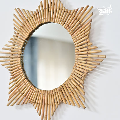 Cane Handmade 8 Corner Mirror