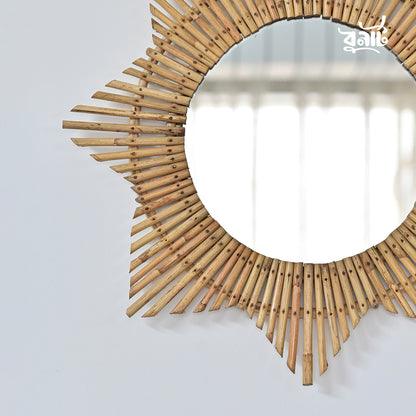 Cane Handmade 8 Corner Mirror